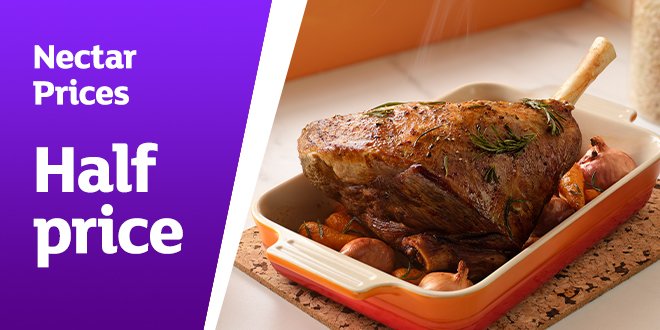 Save up to half price on roasting joints.